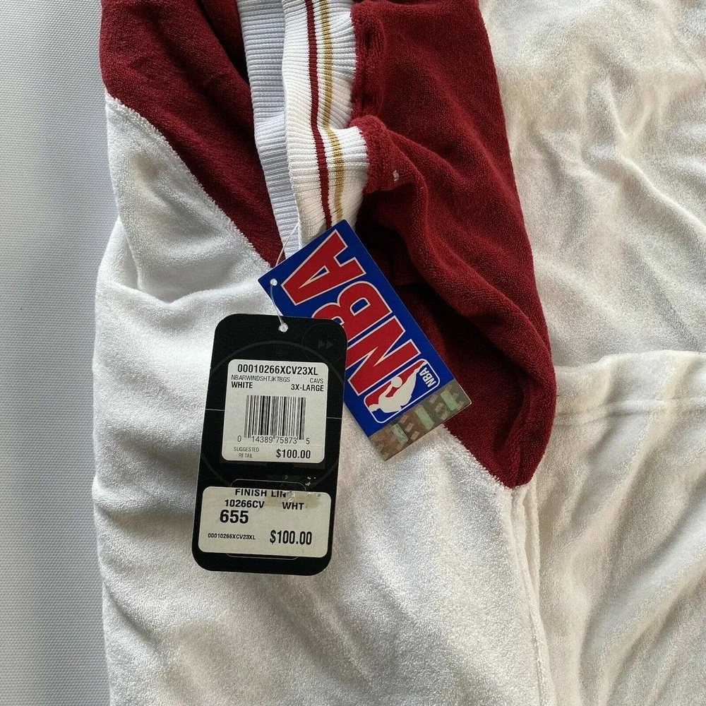 Nike Team Sports Jersey Jacket Warmup Basketball Cleveland 72 Terry Cloth SZ 3XL - Picture 4 of 10